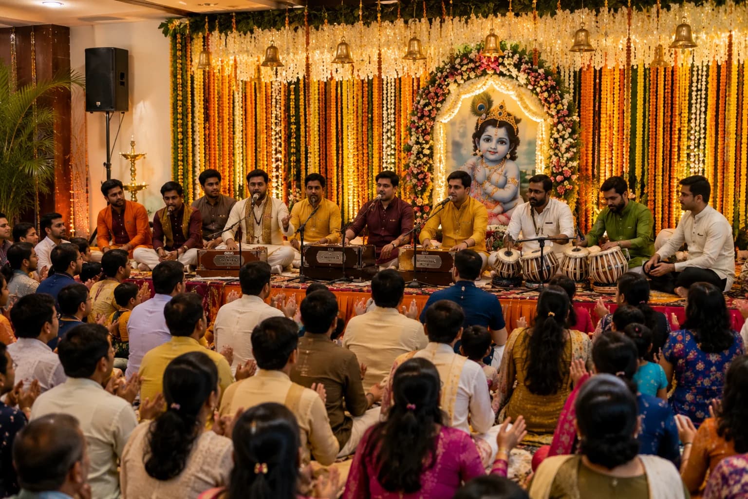 Live Janmashtami bhajan and kirtan performance
